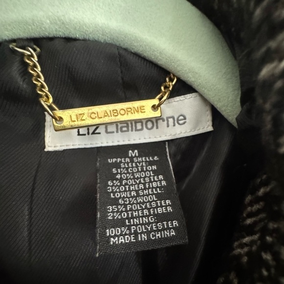 Liz Claiborne long wool coat - Picture 3 of 7